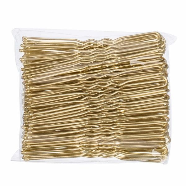 Штифты для волос блондинка Bobby Pins 500pcs u -образные штифты для волос золоты/черные/коричневые/штучки для волос для булочек для женщин -девочек 2/2,4 дюйма 230531