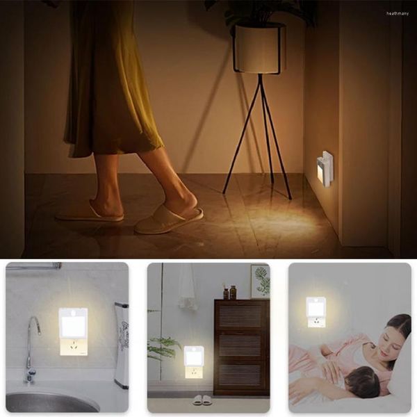 Luci notturne Comoda lampada da parete per scale Sensore di movimento a risparmio energetico Luce senza sfarfallio LED ampiamente utilizzato