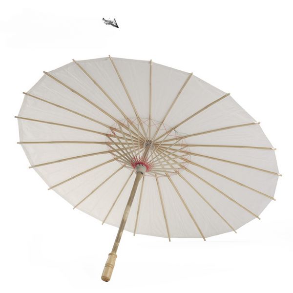 Decoração de festa de casamento Borda de bambu Guarda-chuva de papel artesanal Faça você mesmo Pintura feita à mão Guarda-chuva de papel em branco Guarda-chuva de estilo chinês antigo Guarda-chuva decorativo
