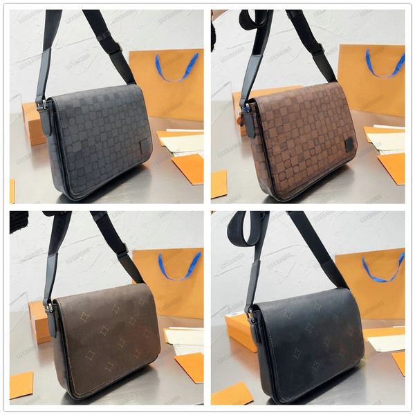 Herren-Designer-Umhängetasche, District PM Crossbody, klassische Luxus-Umhängetasche für Herren, Monogramme, Handtasche, Designer-Herren-Handtasche mit Klappe, Business-Aktentaschen