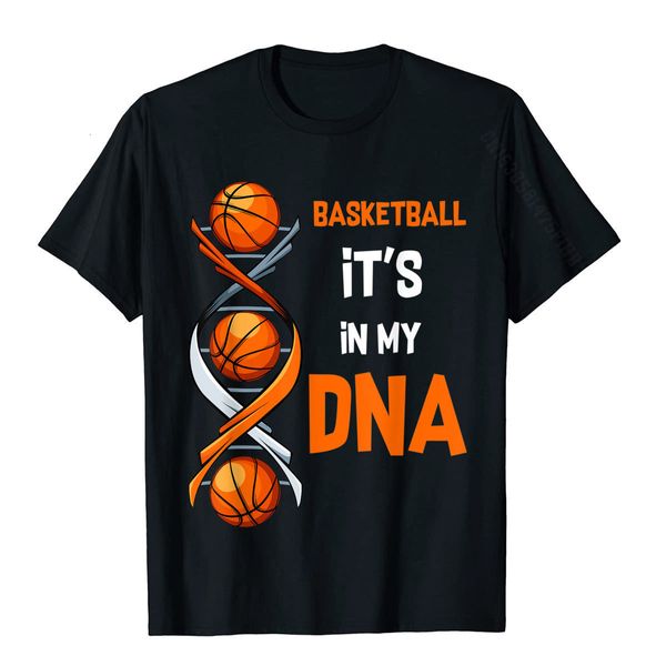 Herren T-Shirts Basketball It's In My DNA Funny Player Team Sport T-Shirt T-Shirts Tops T-Shirts für Männer Tailliertes Baumwoll-Sommer-T-Shirt 230601