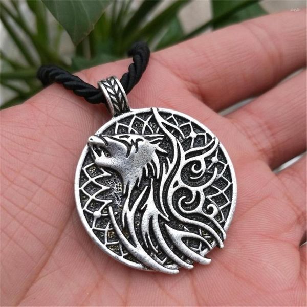 Colares com pingente Viking Odin Raven Amuleto Nórdico Jóias Amuleto Masculino Corvo Acessórios