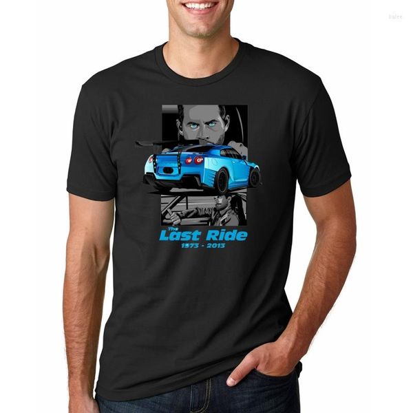 Мужские футболки для футболки с футболкой Furious 8 Fashion Shirt Men Men Walker Fast O-вырезок повседневной короткий рукав