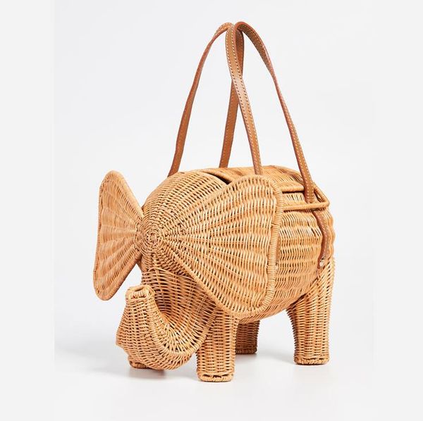 Nuova borsa da donna in rattan Borsa da elefante Borse da donna Borse di lusso Borse da donna Designer