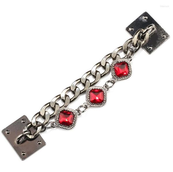 Braccialetti di collegamento Catena per cellulare Rete da polso Modello rosso Trapano a bastone Accessori fai da te Bellezza