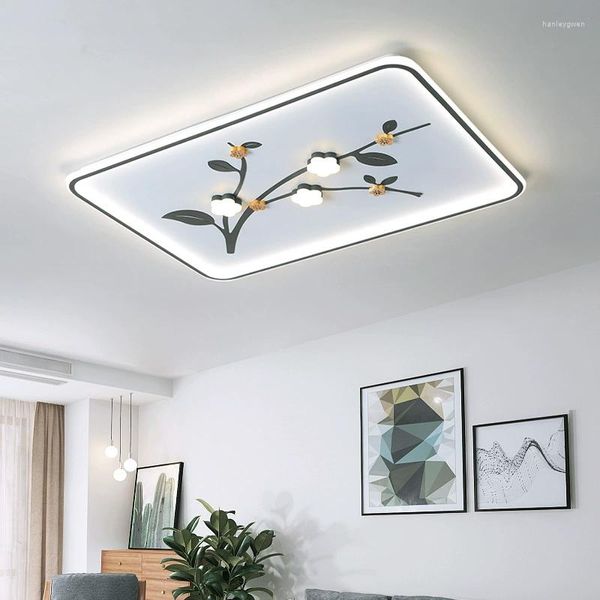 Luzes de teto Lâmpadas criativas Atmosférica Sala de estar Quarto Luz Simples Moderna Luminárias LED Nórdica Luxuosa Iluminação