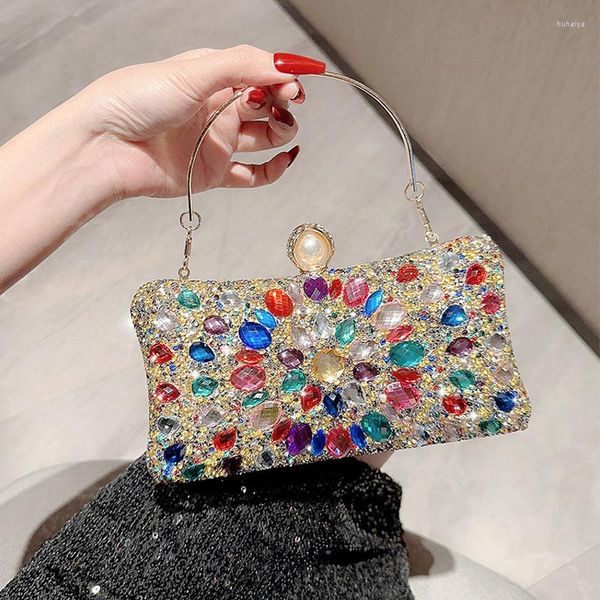 Borse da sera Luxury Shining Diamond For Women Dress Handbags Cluthes Wedding Party Pochette da sposa femminile