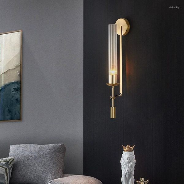 Lampade da parete vintage per camera da letto Villa Nordic Luxury Art Dressing Table Living Room Designer Decoration Led Interior Light