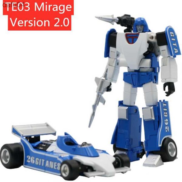 Trasformazione G1 Element TE03 TE-03 Versione 2.0 MP F1 Mirage Action Figure Disponibile con adesivo scatola L230522