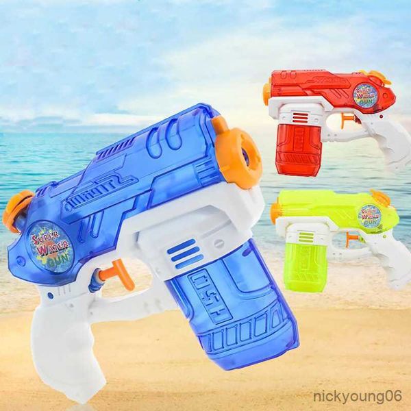 Gioco con la sabbia Divertimento con l'acqua Pistola ad alta pressione manuale da 16 cm Giocattolo medio Boy Cool Summer Outdoor War Shooting Game Regalo per bambini