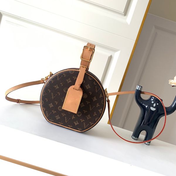 Akşam Çantalar Crossbody Debriyaj Petite Chapeau Boite Tasarımcı Yuvarlak Ekmek Presbiyopi Desen Kadınlar Erkekler Lüks Zarf Tuvalet Çanta Omuz Çantaları