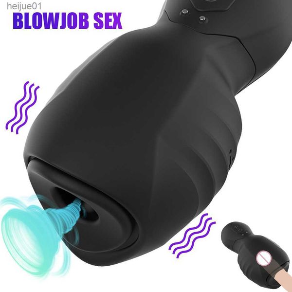 7 + 7 modalità vibratore glande succhiare allenatore del pene erotico forte aspirazione maschile tazza di masturbazione eiaculazione ritardata allenatore del pene L230518