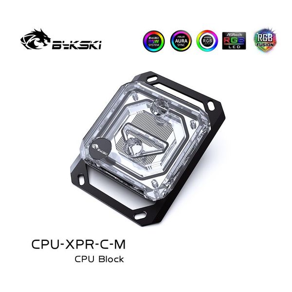 Resfriamento BYKSKI CPU BLOCO DE REFRIDADE LIFICADO RGB para AMD AM2 AM3 AM4 CPUXPRCM