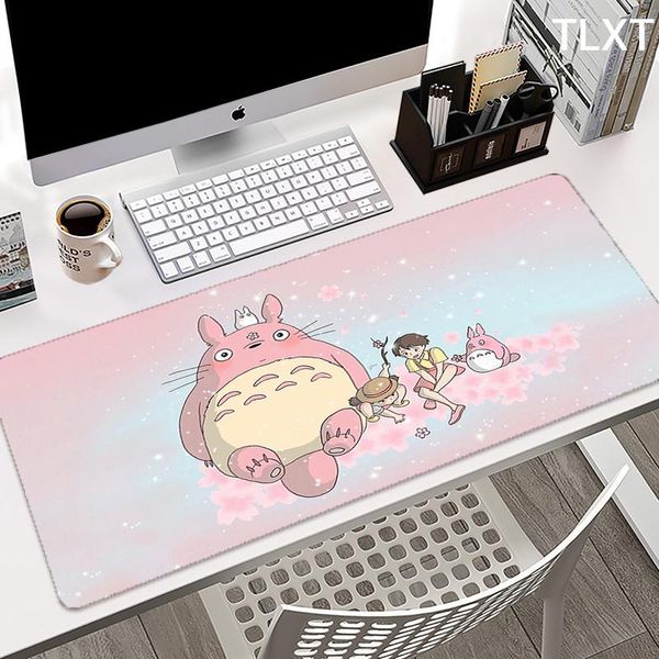 Repousa rosa totoro mouse pad fofo mouse tape