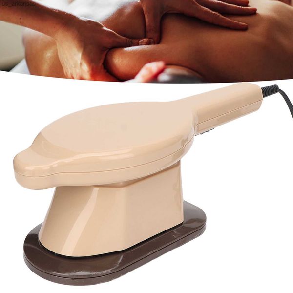 Handheld Electric Body Massager Muscle Relaxation Relieve Fatigue Iron Shaped Hot Compress Body Neck Deep Tissue Massager L230523