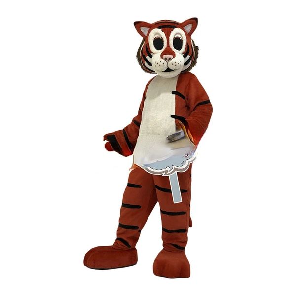 Tiger-Kopfbedeckung, Cartoon-Maskottchen, Performance-Requisiten, individuelle Halloween- und Bühnenkostüme, Kostüme für Erwachsene, Weihnachten