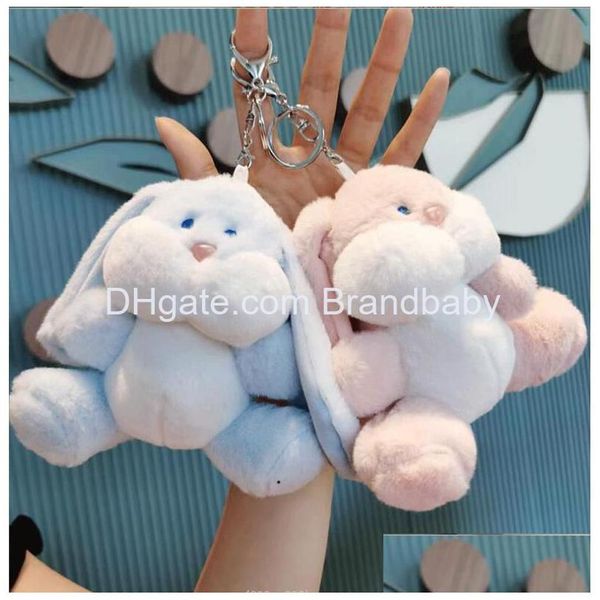 Chaveiros de pelúcia Kawaii Rosa Coelhinho Jóias Mochila Escolar Mochila Ornamento Crianças Presentes Cerca de 15 cm Drop Delivery Brinquedos Recheados Anima Ottu9