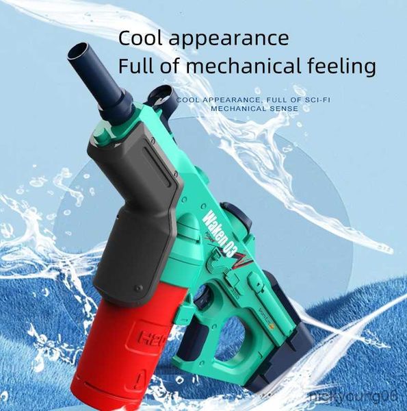 Sand Play Water Fun Kids Electric Gun Toy Spray E Powerful Bursts Can Add Bottles Guns.