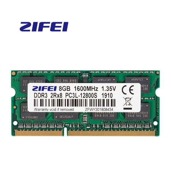 Rams Zifei RAM DDR3 DDR3L 4GB 8GB 1866MHZ 1600 МГц 1333 МГц 204PIN 1.35V модуль модуля модуля Sodimm для ноутбука для ноутбука