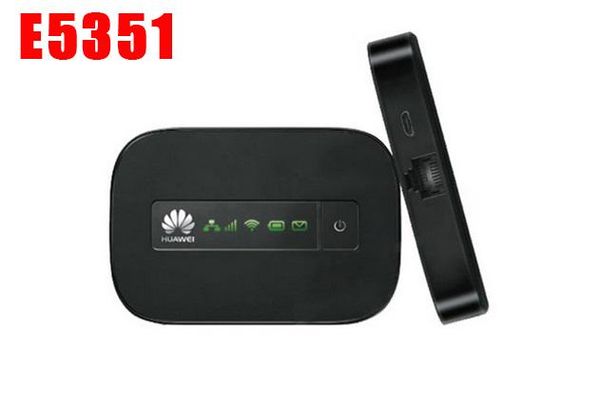 Roteadores desbloquear E5351 Huawei GSM Edge GPRS 3G WCDMA sem fio WiFi LAN RJ45 Router