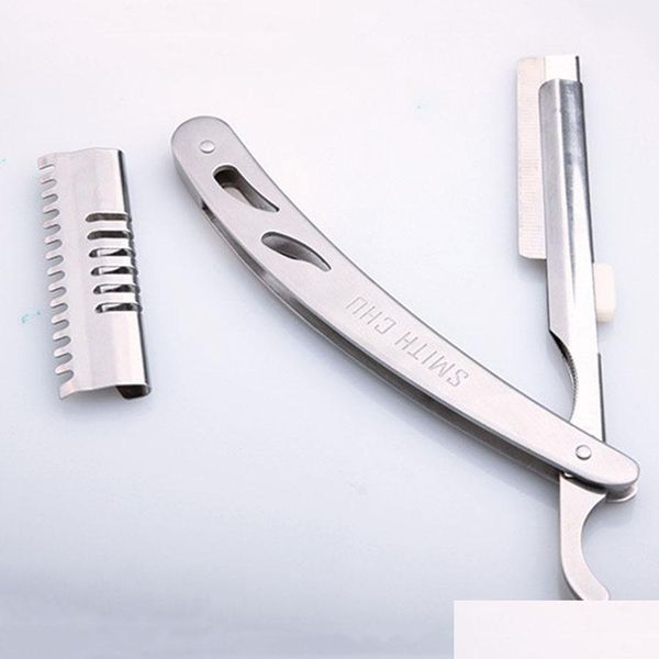 Bıçak Keskin Dayanıklı Saç Kesimi Erkekler Rahat Sier Manuel Tıraş Taş Ürünleri Paslanmaz Çelik UNISEX Taşınabilir Jilet DH0849 DROP DHVMT