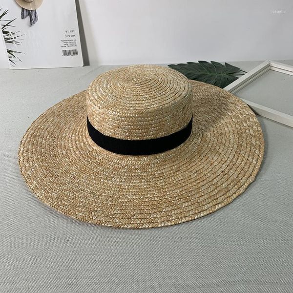 Cappelli a tesa larga 2023 Paglia grande per donna Cappello da spiaggia oversize estivo Protezione solare all'ingrosso