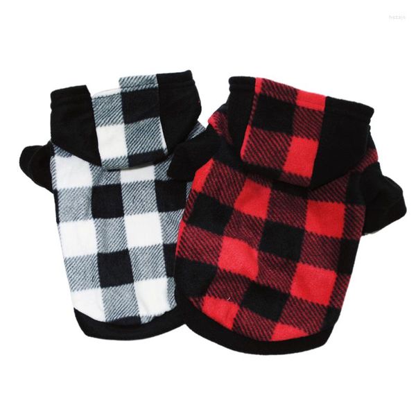 Abbigliamento per cani Abbigliamento invernale per animali domestici per felpe scozzesi in pile caldo Maglione Felpa sportiva Cappotto Vestiti Cani di piccola taglia