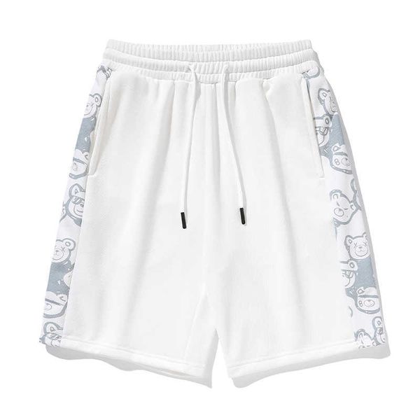 ANSZKTN Big bang nova tendência masculina e feminina esportes lazer algodão patchwork shorts de cinco centavos IL