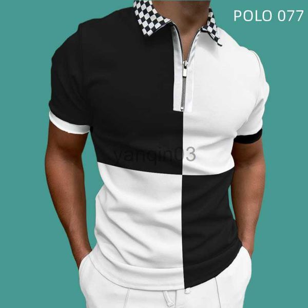 Camisetas masculinas de verão, roupas oversized urbanas, streetwear, moda, marca de luxo, camiseta, golfe, lapela, tops casuais, 2023, camisas polo masculinas S-4XL J230602