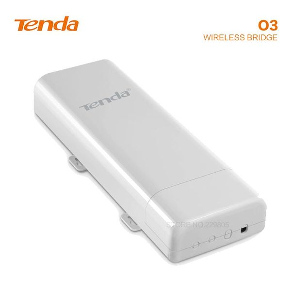 Router Tenda O3 2,4 GHz Punkt zu Punkt Wireless Brücken 5 km Getriebe Stromgetriebe Outdoor -Aufzug Überwachung AP Repreater