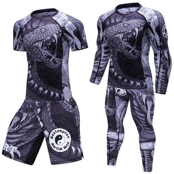 Fatos de treino masculinos Terno de roupas esportivas Marca Calças justas de ginástica Roupas de treinamento de futebol Treino Jogging Conjunto de esportes Agasalho de corrida BJJ MMA Rash Guard J230601