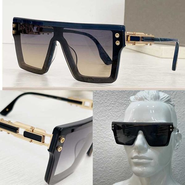 Sonnenbrille Modedesigner Großer Rahmen Stereoskopische Struktur Einzigartige Spiegelbeinstruktur Extra großes Flugfeld 811 Lunettes de soleil grand cadre