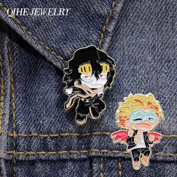 Menino dos desenhos animados Esmalte Alfinete Anime Distintivo Broche Amigo Presente Mochila Camisola Jóias Lapela Roupas Acessórios Personalizados Atacado