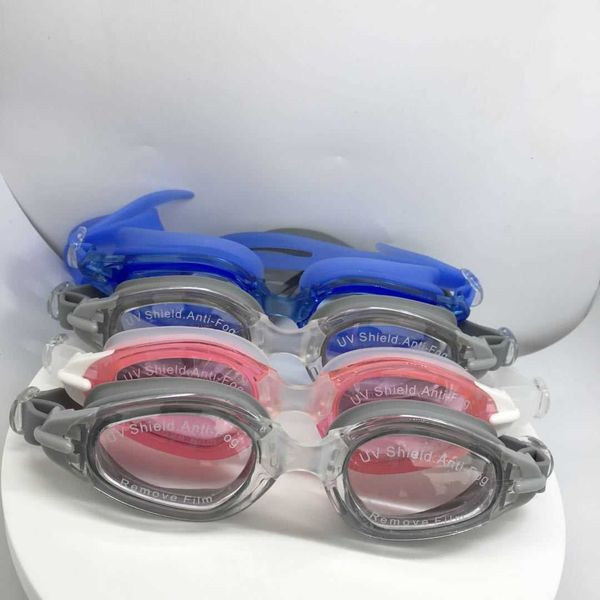 Goggles Водонепроницаемые и анти туман большой коробка, детская профессиональная плавания с тремя частями, затычки для ушей, затычки для ушей, P230601