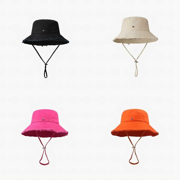 Modische Hüte, Designer-Eimer, Fischerhut für Damen, ausgefranste Kappe, Damen- und Mädchen-Sonnenschutzhut, Strand-Sonnenkappen, mehrere Stile