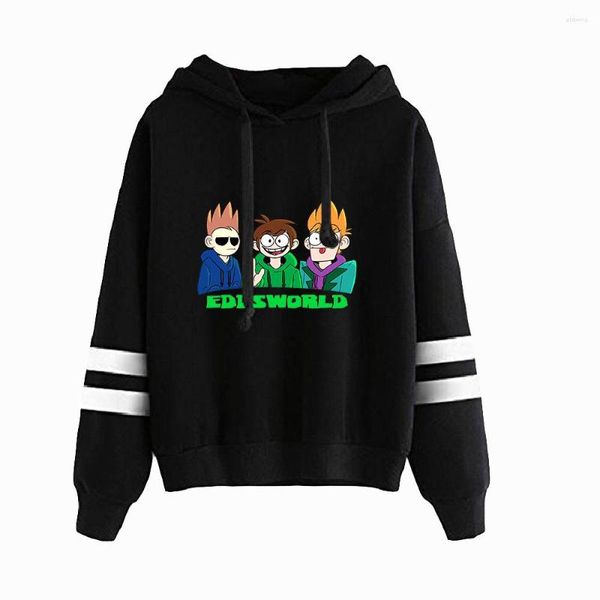 Felpe con cappuccio da uomo Eddsworld Cartoon Anime Unisex senza tasche parallele Felpe con maniche a maniche Uomo Donna Felpa con cappuccio 2023 Stile casual Abiti divertenti