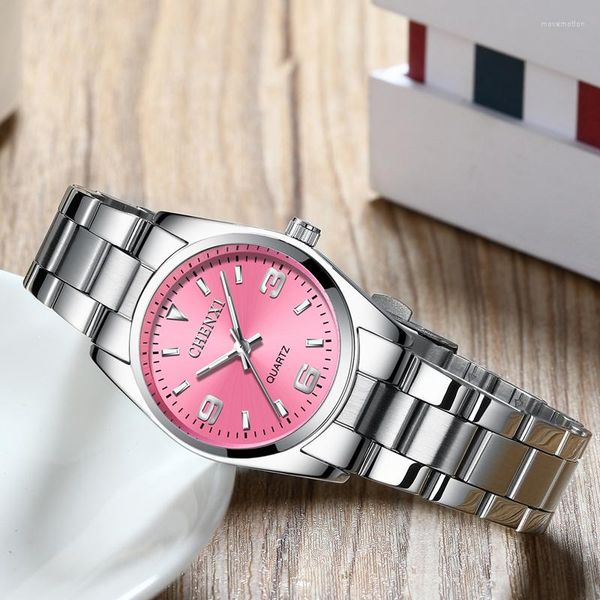 Bilek saatleri Chenxi Watches Women Fashion Watch 2023 Lüks Rahat Elbise Kol saati su geçirmez kuvars için