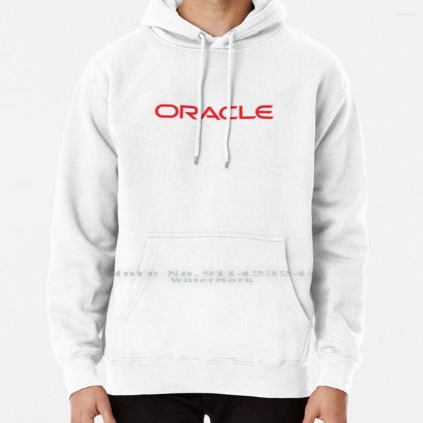 Moletons Masculinos Suéter com Capuz Oracle Logo 6xl Algodão Orcl Cloud Database Feminino Adolescente Tamanho Grande Pulôver 4xl 5xl