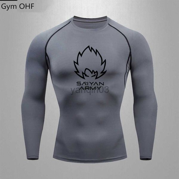 T-shirt da uomo Goku T Shirt Uomo Palestra Fitness Allenamento Sport Jiu Jitsu T-shirt Uomo Comppress Rashguard Boxe Uomo Muay Thai Kickboxing Maglie J230602