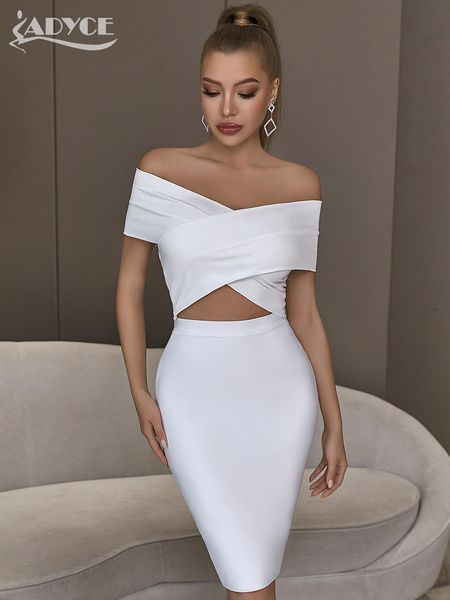 Skirt Adyce New Women Khaki Bande Gonne 2023 Gonne sexy Celebrity Gonnes a colpa blu rosso bianco Nero Nude BodyCon WhiteCon Gonna