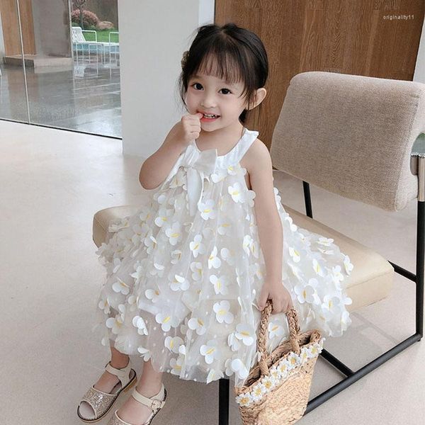 Abiti da ragazza Ragazze Baby Princess Dress Primavera Estate Toddler Kids Big Bow Animal senza maniche Costumi per bambini Abbigliamento