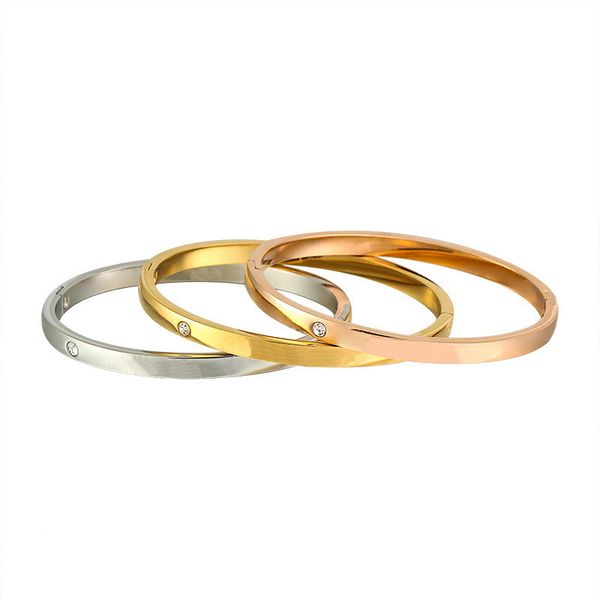 pulseiras de ouro de designer para senhoras pulseiras de melhores amigas joias da moda diamante 14 banhado a ouro liga de titânio meninas projetando pulseiras de cobre vintage