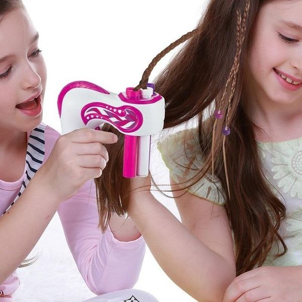 Accessori Trecciatrice automatica per capelli Macchina elettrica per tessere capelli fai da te Torsione Rotolo per maglieria Intrecciatura intrecciata Strumenti per lo styling dei capelli Regalo per ragazza