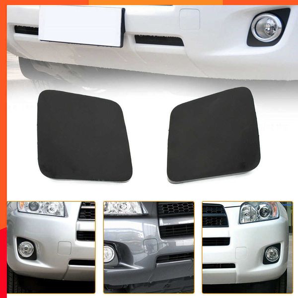 Novo 2pc capa capa ferramentas do carro capa de reboque frente esquerda direita pára-choques gancho de reboque olho acessórios para automóveis para toyota rav4 2011-2012