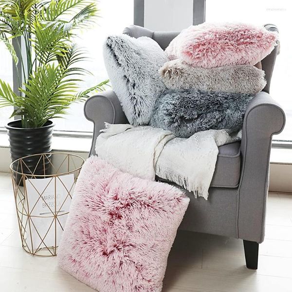 Yastık örtüsü kanepe oturma odası dekortive yastıklar için peluş çanta nordic housse de coussin ev dekoru 45