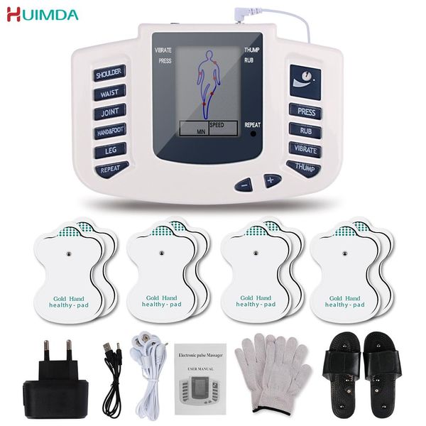 Prodotti a bassa frequenza TENS UNITÀ 8 MODE MUSCLE ELETRICA Muscolo EMS Agopuntura digitale Agopuntura Massager fisioterapia Fisioterapia Selvo del dolore