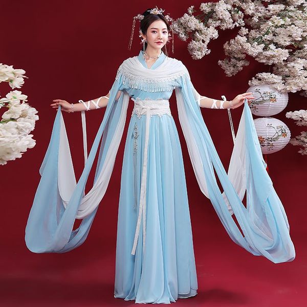 Traje de palco feminino Hanfu Chinês Antigo Tradicional Vestido de Fada Fantasia de Princesa de Carnaval para Senhora Roupa Plus Size SL4701