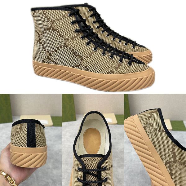 High-Top-Damen-Sneaker, Herren-Sport-Leinwandschuhe, leichte Freizeitschuhe mit weicher Gummisohle, Designer-Signora Uomini tela Scarpe, lässige Herren-Sportschuhe