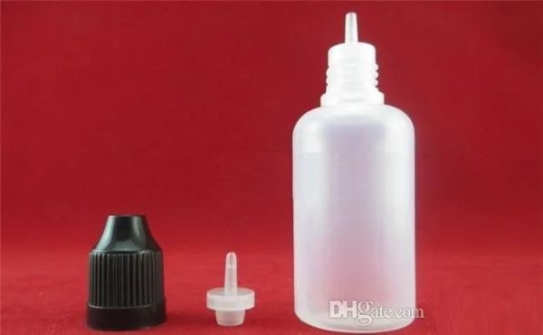 Modische leere Eliquid-Flasche aus LDPE, 5 ml, 10 ml, 15 ml, 20 ml, 30 ml, kindersichere Flasche, lange und dünne Spitze, Manipulationskappen, elektronische Zigarette, auf Lager, kostenlos mit FedEx