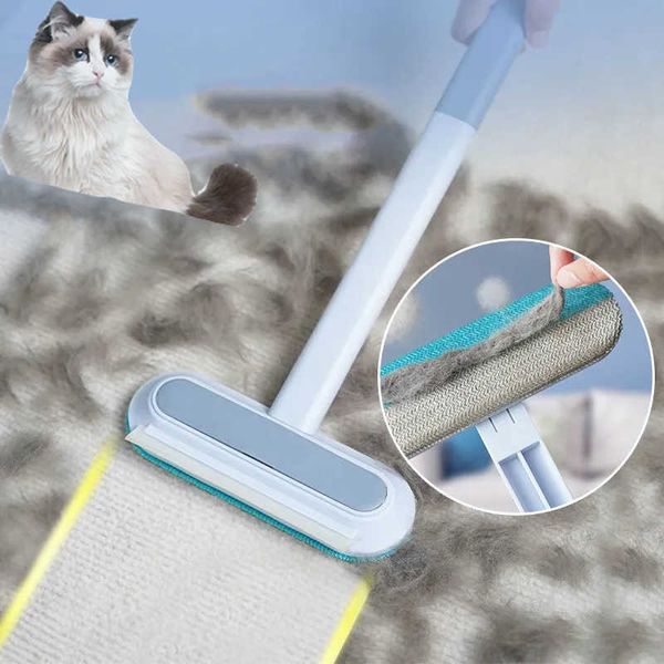 Rulli per lanugine Spazzole Spazzola multifunzione Pet Cat Hair Remover Brush Manuale Lint Dog Hair Cleaner Remover Carpet Bed Hair Tools Forniture per animali domestici Z0601